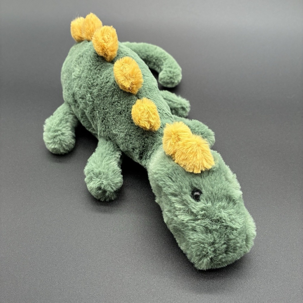 Jellycat Douglas Dino Plush Green Yellow Dinosaur Soft Toy Retired
